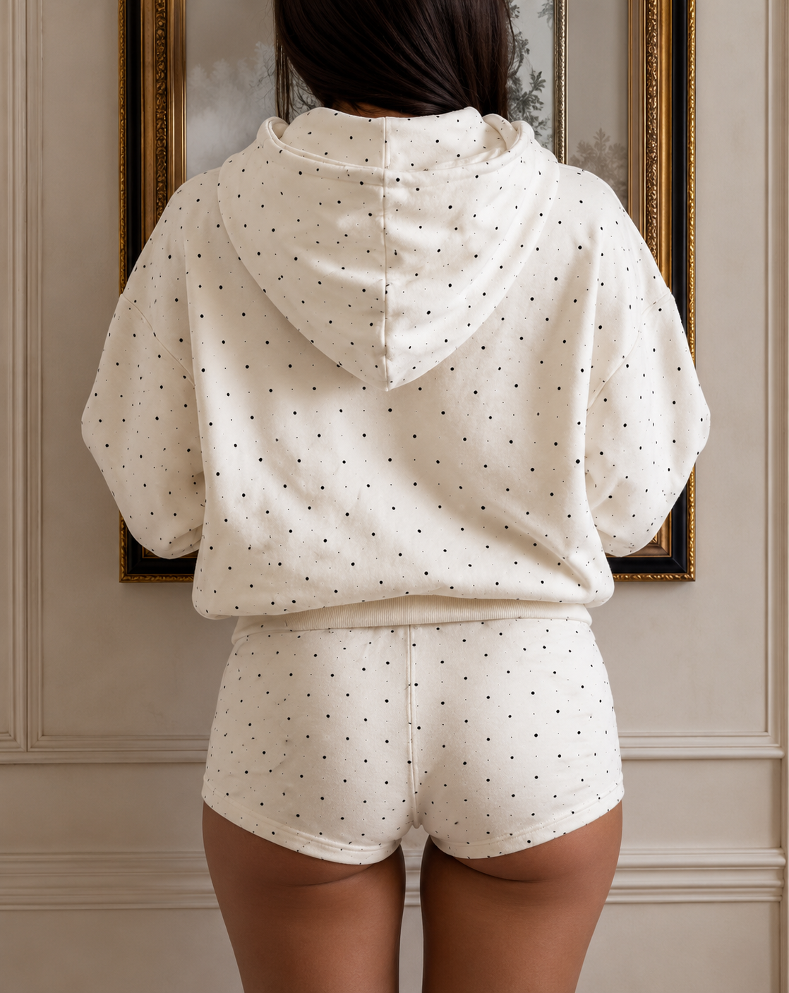 Éloise Polka Dot Yoga Shorts